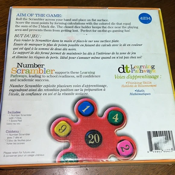 Discovery Toys Red and Blue Learning Toys Number Scrambler - Picture 2 of 3